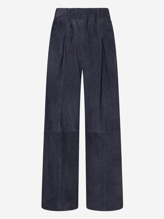 IBANA Ibana Paylin Suede Broek azur grey