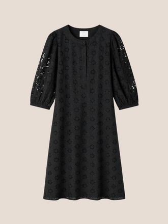 Des Petits Hauts Des Petits Hauts Sophocle Jurk Broderie zwart