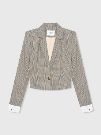 Janice Janice Stan Blazer beige ruit