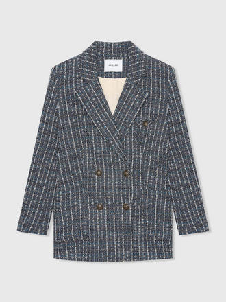 Janice Janice Martin Tweed Blazer donkerblauw