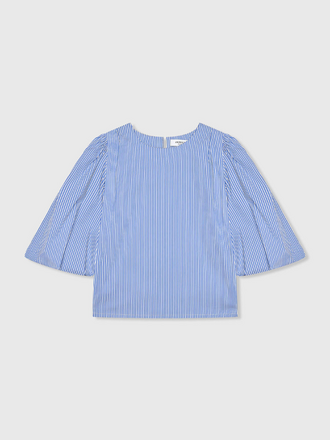 Janice Janice Elian Blouse blauw wit gestreept