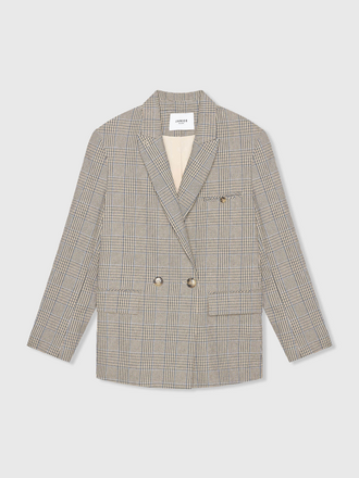 Janice Janice Jones Blazer beige ruit