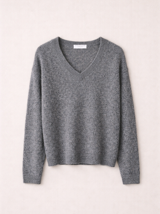 Majestic Filatures Majestic Filatures Trui V-hals flanelle