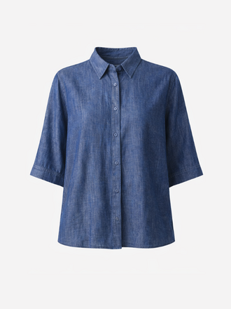 0039 Italy 0039 Italy Hollie Linnen Blouse blauw