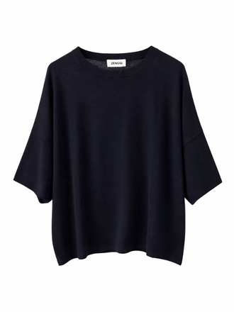 Zenggi Amsterdam Zenggi Amsterdam Summer Merino Dawson Top midnight blue