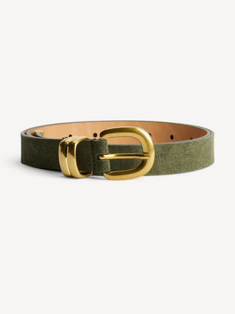 Malene Birger Zoilo Belt Suede deep lichen green