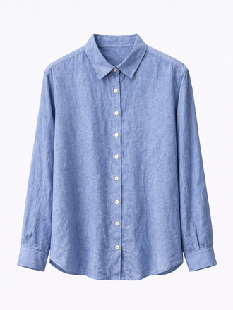 0039 Italy 0039 Italy Mira Linnen Blouse madonna blauw