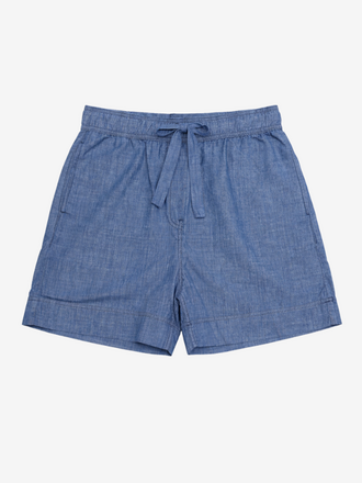 Zenggi Amsterdam Zenggi Amsterdam Denim Chambray Shorts mid blue
