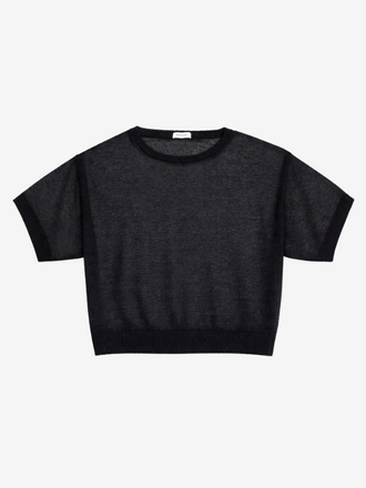 Zenggi Amsterdam Zenggi Amsterdam Cotton Paper Boatneck Top black