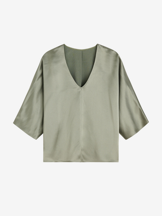 Malene Birger Malene Birger Lucia Top deep lichen green