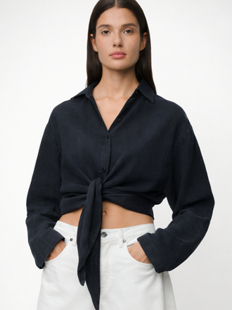 Lois Lois Pia Linnen Blouse navy