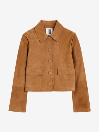 Malene Birger Malene Birger Annie Korte Suede Jas rusty sand