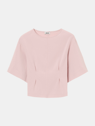 Zenggi Amsterdam Zenggi Amsterdam Japanse Crepe Tee Top powder pink