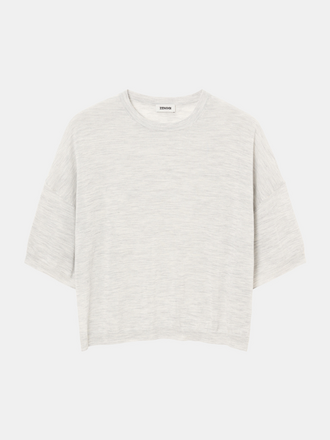 Zenggi Amsterdam Zenggi Amsterdam Summer Merino Dawson Top light grey melange