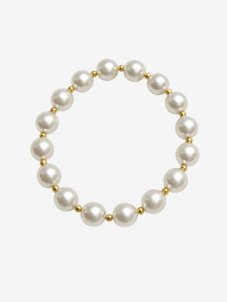 Pearls Little Gold Bracelet
