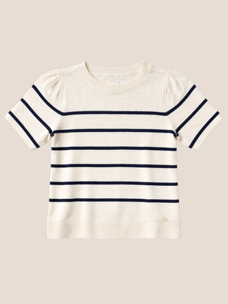 Des Petits Hauts Des Petits Hauts Bruna Trui Streep marine ecru