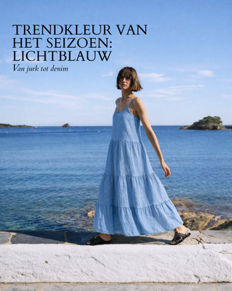 TRENDKLEUR VAN HET SEIZOEN: LICHTBLAUW