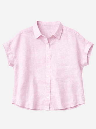 0039 Italy 0039 Italy Dolly KA Linnen Blouse roze