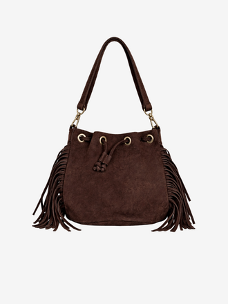 Tas Hazel Suede donker bruin