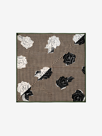 Shawl Zijde Zaya Houndstooth Prints