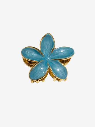 Haarclip Bloem Blue