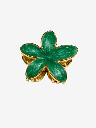 Haarclip Bloem groen