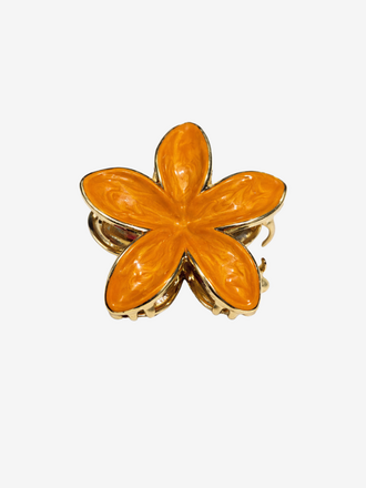Haarclip Bloem Orange