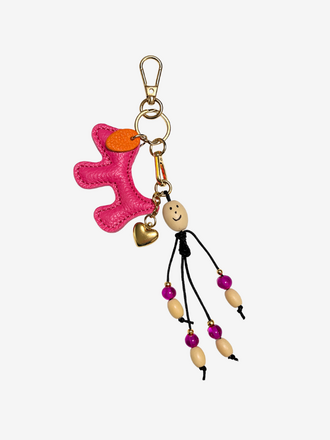 Hand Made By Iris Tashanger dog Fuchsia