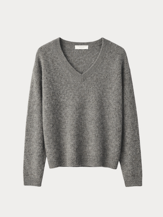 Majestic Filatures Majestic Filatures Trui V-hals flanelle