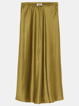 Zenggi Amsterdam Zenggi Amsterdam Satin Drawstring Skirt fern green