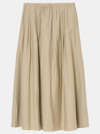 Zenggi Amsterdam Zenggi Amsterdam Light Linen Mix Long Skirt desert