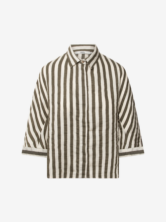 0039 Italy 0039 Italy Hollie Blouse Streep groen ecru