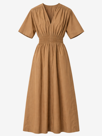 La Salle La Salle Waist Smock Dress earth