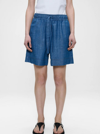 Zenggi Amsterdam Zenggi Amsterdam Denim Chambray Shorts mid blue
