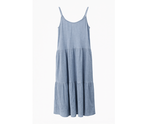 0039 Italy Cleopatra Lange Jurk navy - RIVS