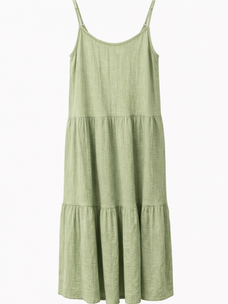 0039 Italy 0039 Italy Cleopatra Lange Jurk zacht groen