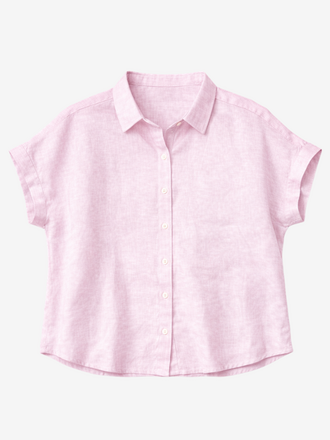 0039 Italy 0039 Italy Dolly KA Linnen Blouse roze