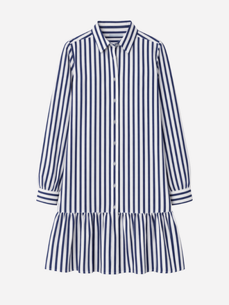 0039 Italy 0039 Italy Molina Jurk Streep blauw wit