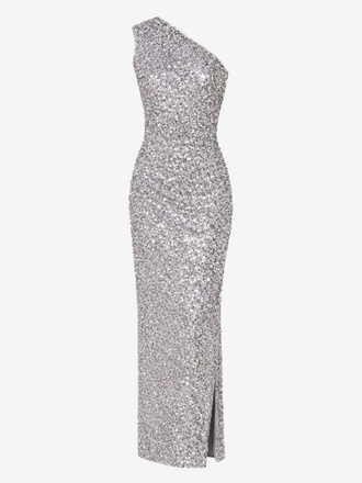 ACCESS ACCESS Jurk glitter zilver