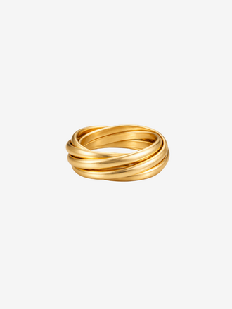 ADORN ADORN Trinity 9 Ring gold satin polish