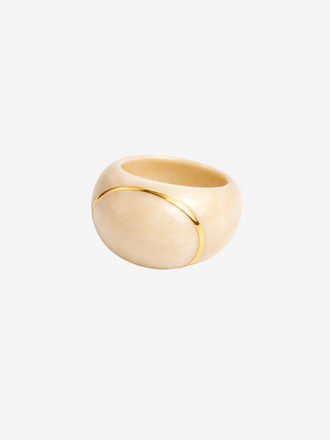 ADORN ADORN Big Moon Ring natural bone