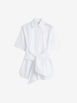 Aspesi Aspesi Cotton Bow Blouse white