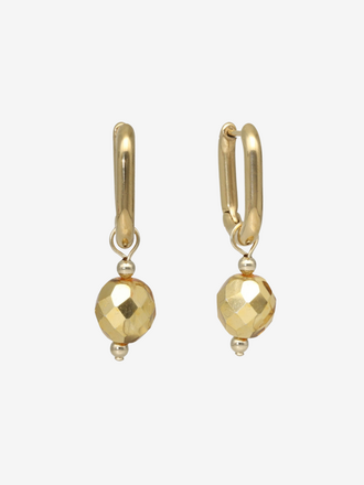 Camps & Camps Camps & Camps Oorbellen Glass Bead Golden Shadow