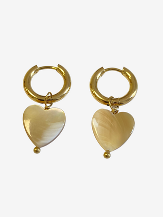 Camps & Camps Camps & Camps Oorringen  Heart Parelmoer