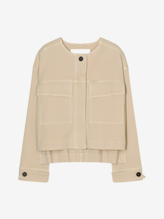 Closed Closed Cropped Utility Jacket camel beige