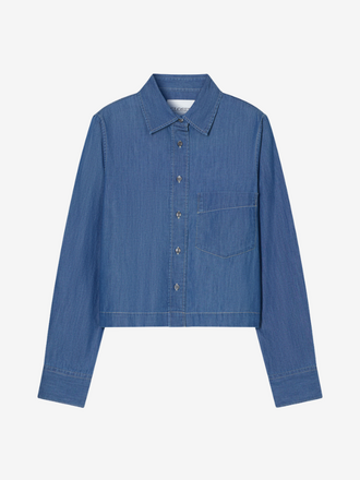 Closed Closed Cropped Classic Shirt dark blue