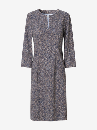 Zenggi Trvl Drss Zenggi Trvl Drss Tweed Print Dress ink blue