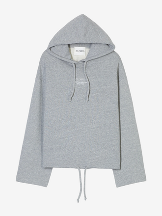 Closed Closed Logo hoodie light grey melange