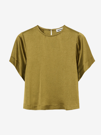 Zenggi Amsterdam Zenggi Amsterdam Satin Top fern green