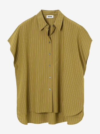 Zenggi Amsterdam Zenggi Amsterdam Striped Kaftan Shirt fern green